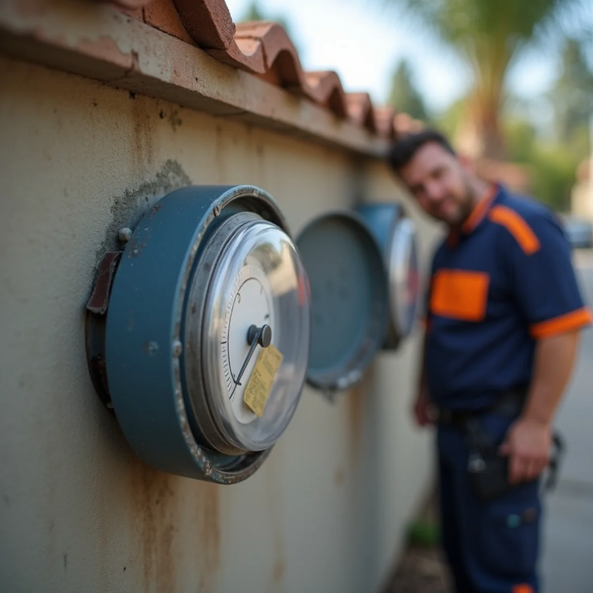 Water meter dial spinning slowly with everything shut off inside the home