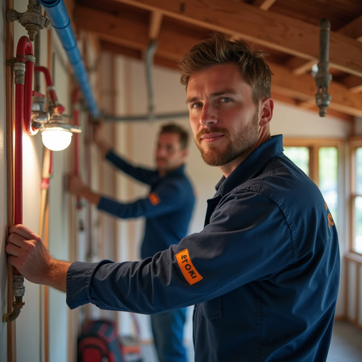 Whole-house PEX repipe in progress in a National City bungalow